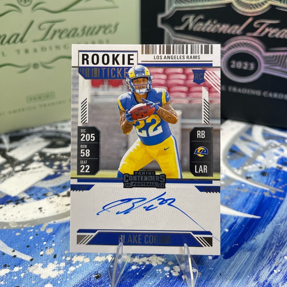 2024 Contenders Optic 112 Blake Corum Rookie Ticket Auto